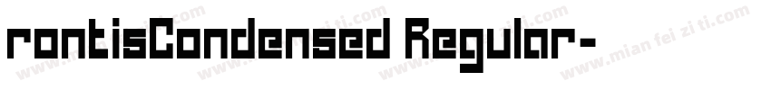 rontisCondensed Regular字体转换